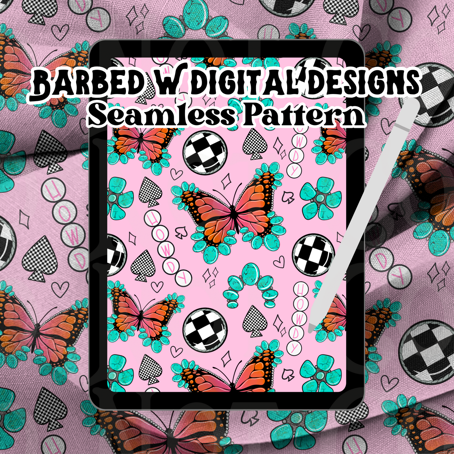 Western Spring Seamless Pattern