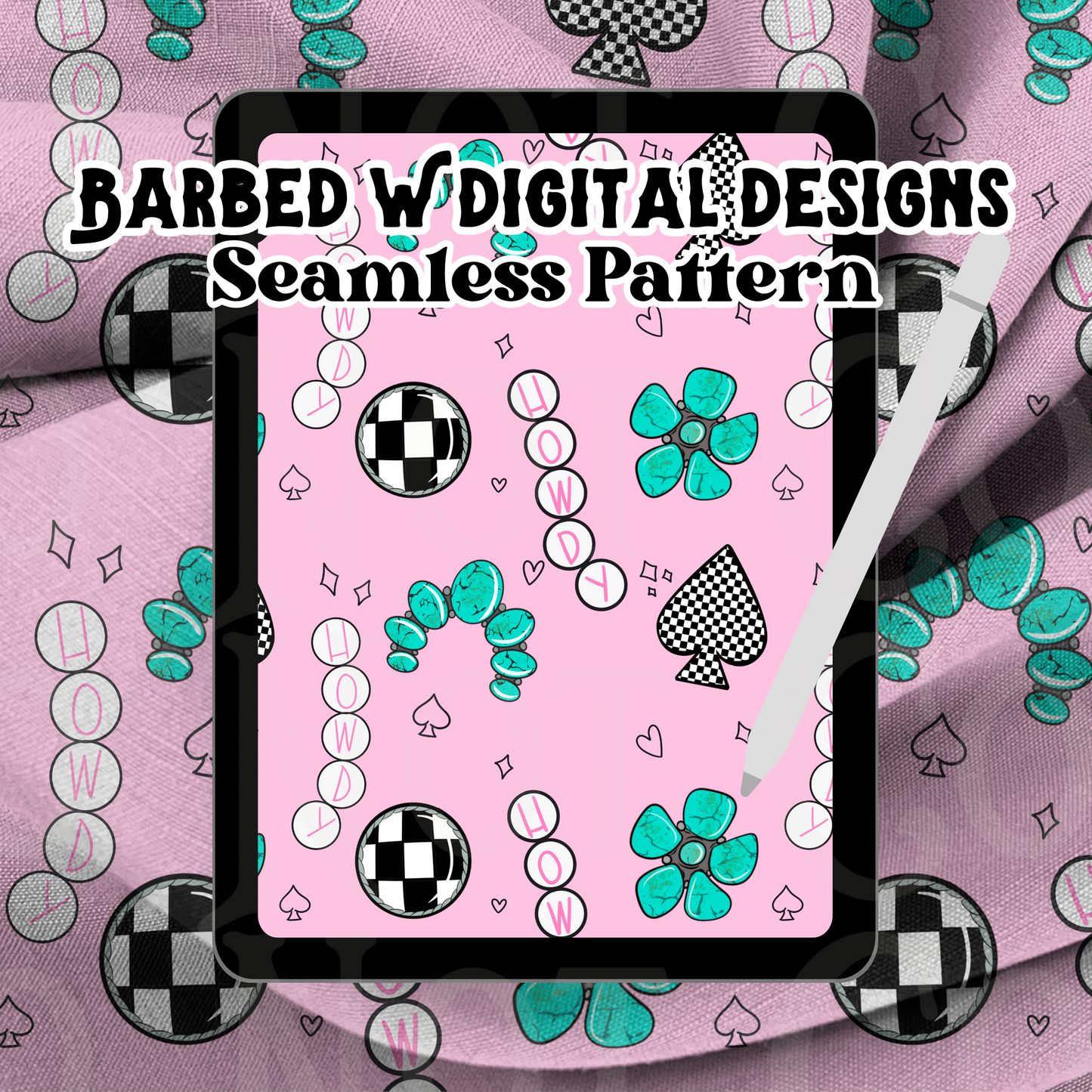 Western Spring Seamless Pattern