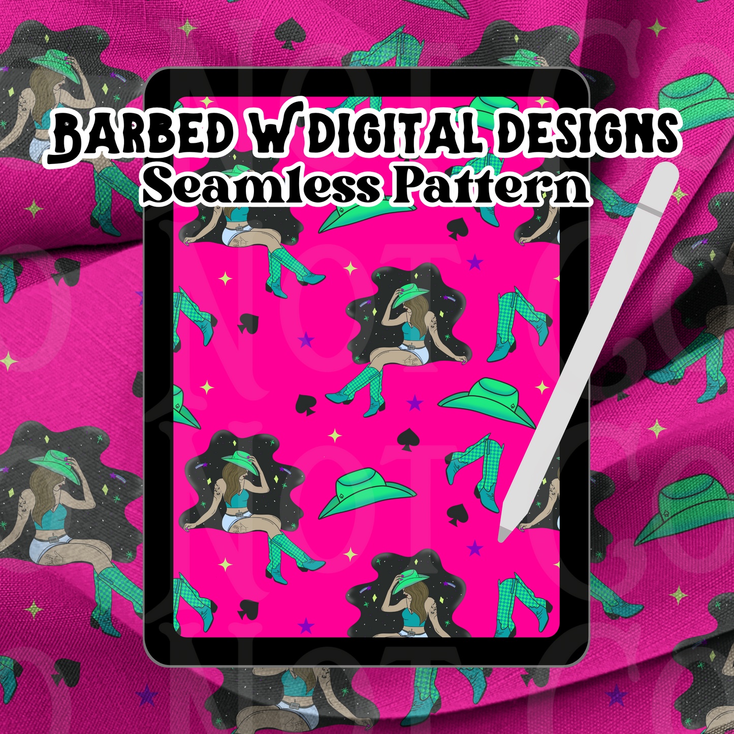Chasing Stardust Seamless Pattern