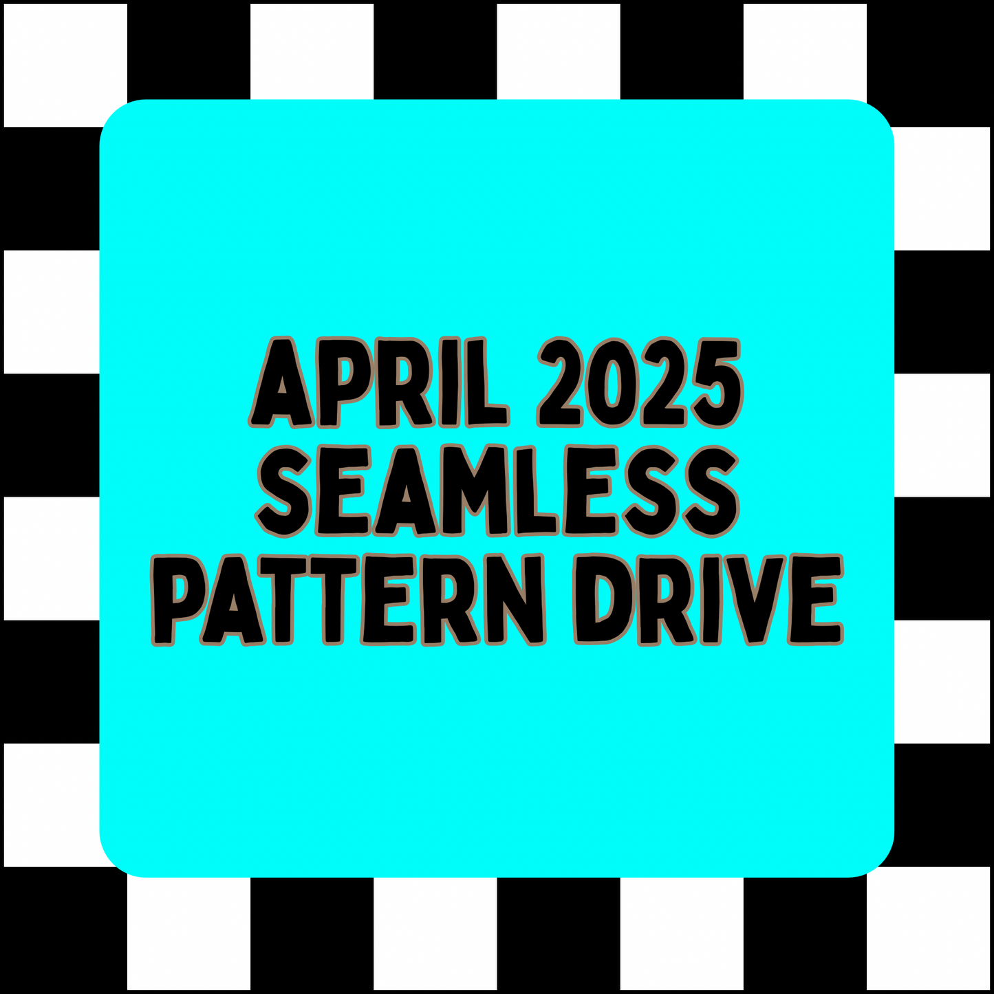 April 2025 Seamless Pattern Drive