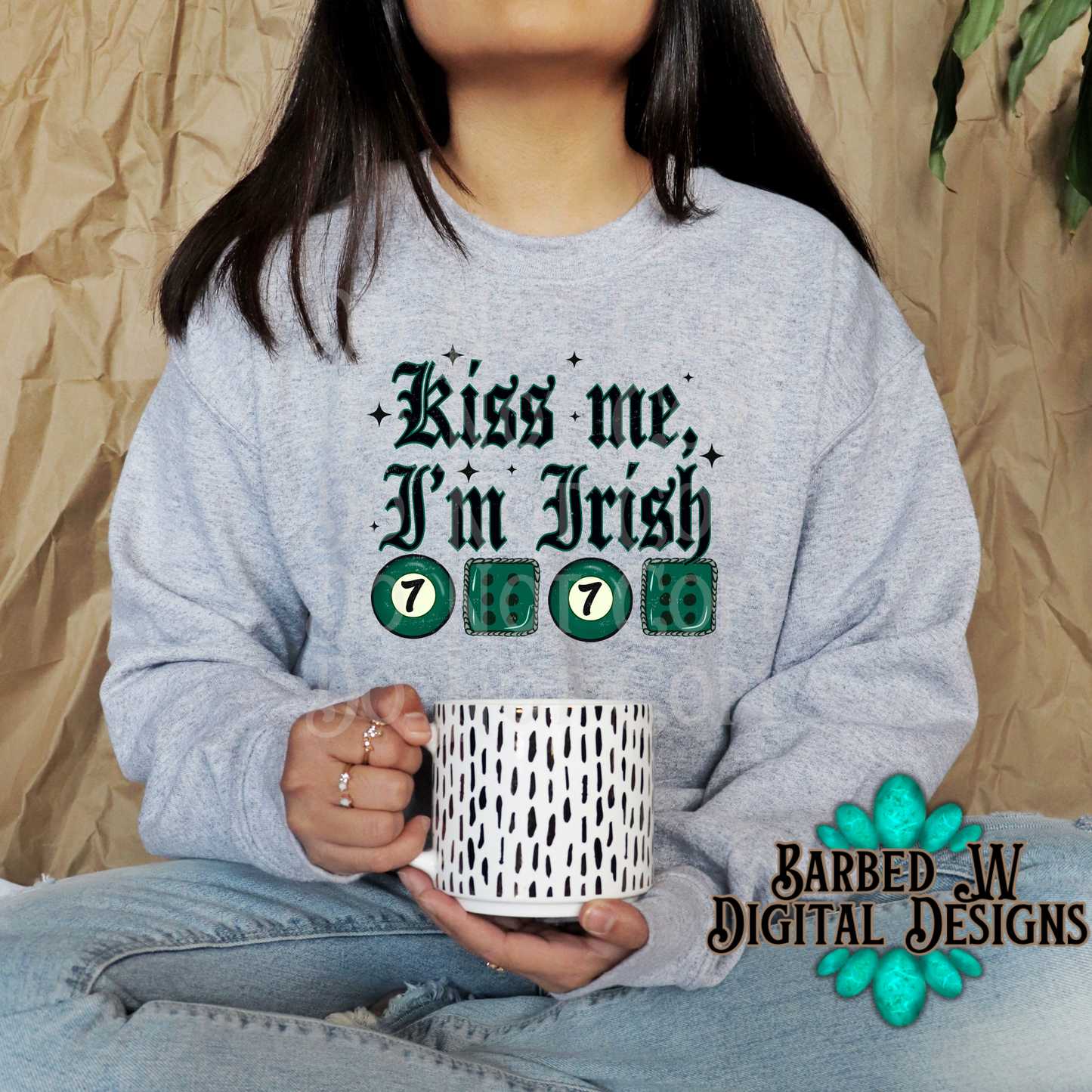 Western st Patrick’s day png, kiss me I’m Irish png, dice png, western png, yallternative png, cowgirl png, alternative png, Irish png
