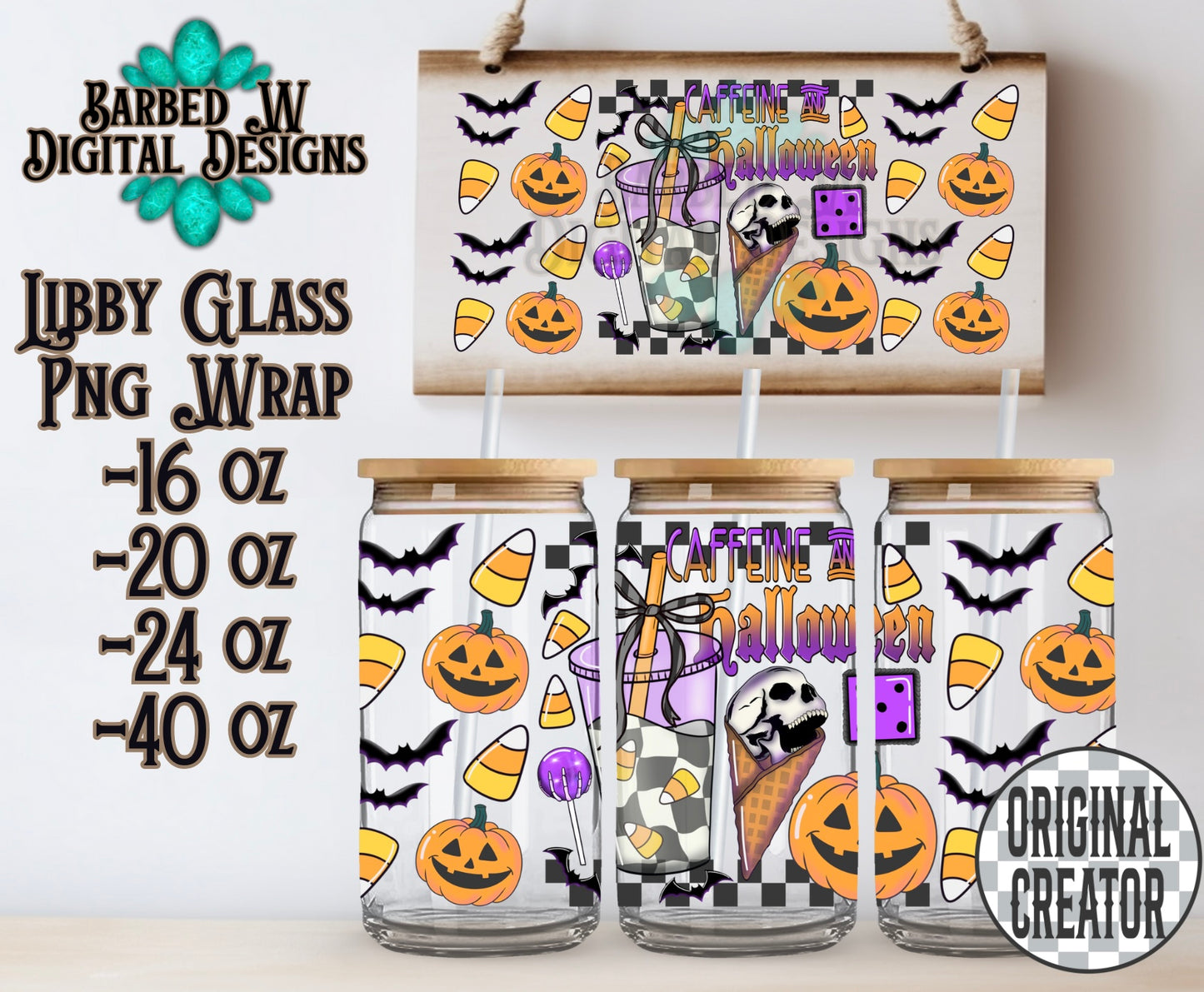 Caffeine & Halloween Wrap