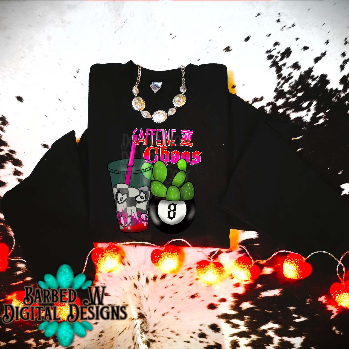 Caffeine & Chaos (pink)