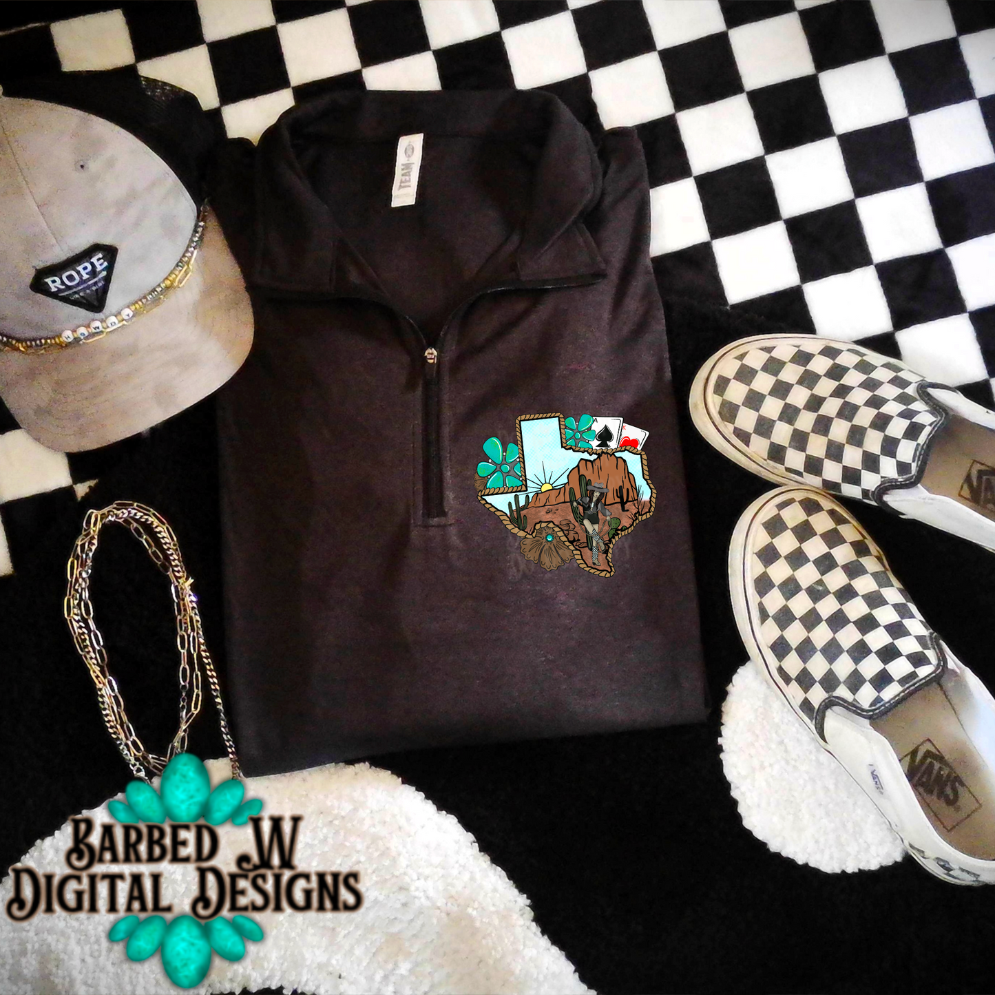 Texas png, punchy png, western Texas png, yallternative png, checkers png, cards png, turquoise png, roping png, floral png, Texan png