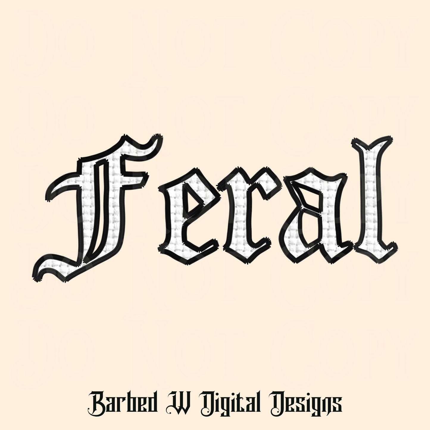 Embroidered Feral Png