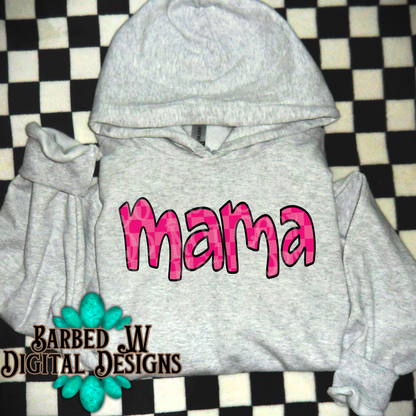 Embroidered Mama Png