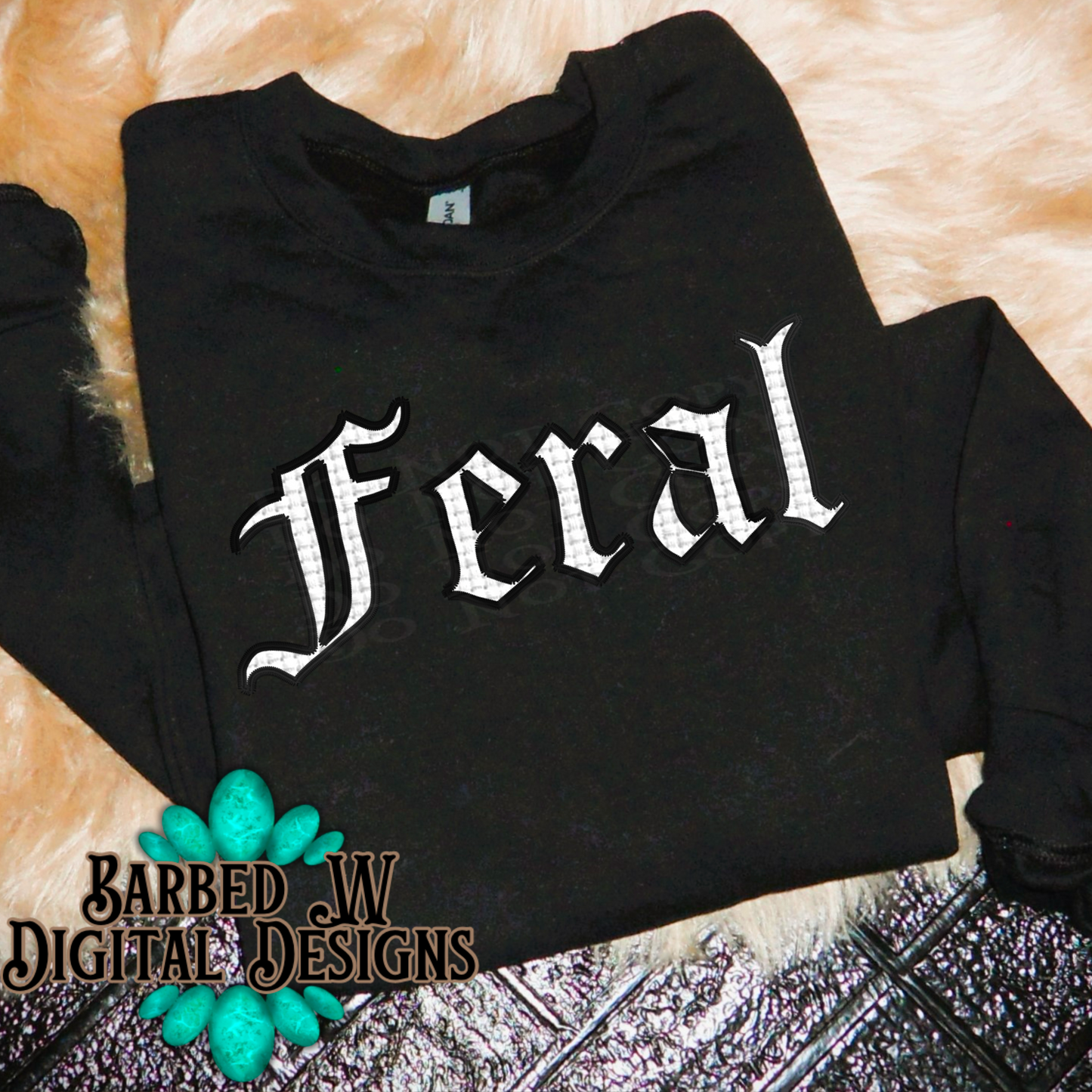 Embroidered Feral Png