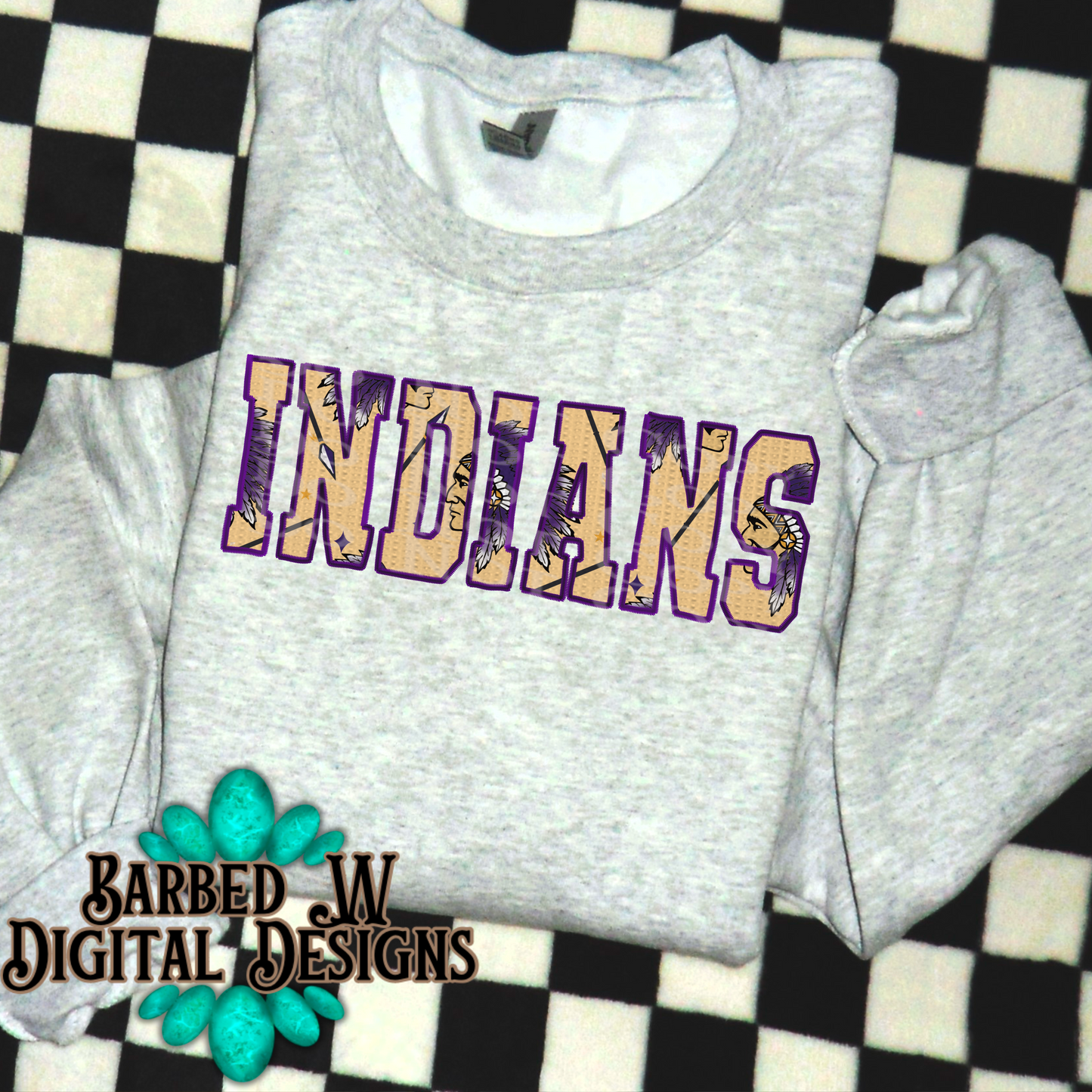 Indians Embroidery (2 color borders) Png