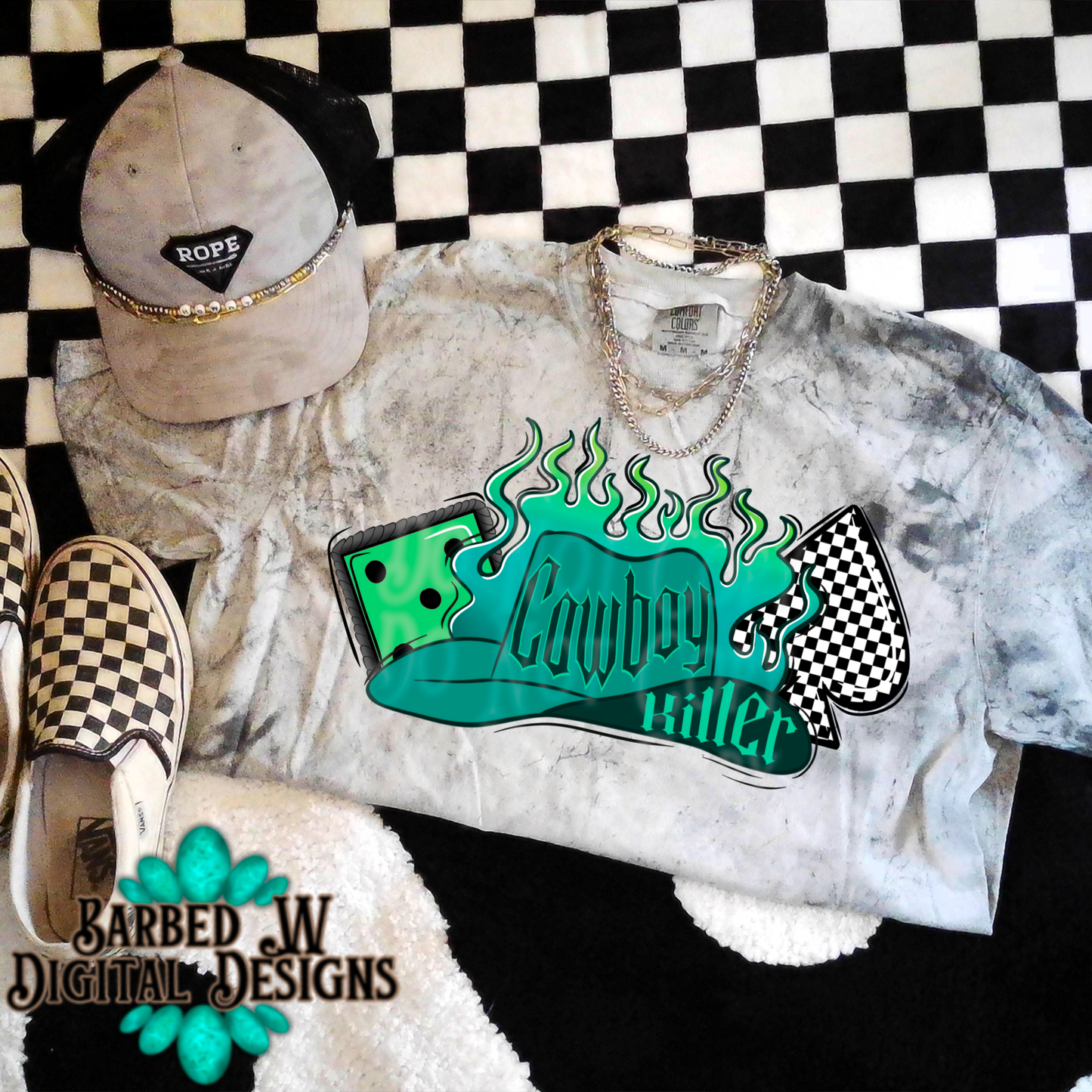 Neon Cowboy Killer Png