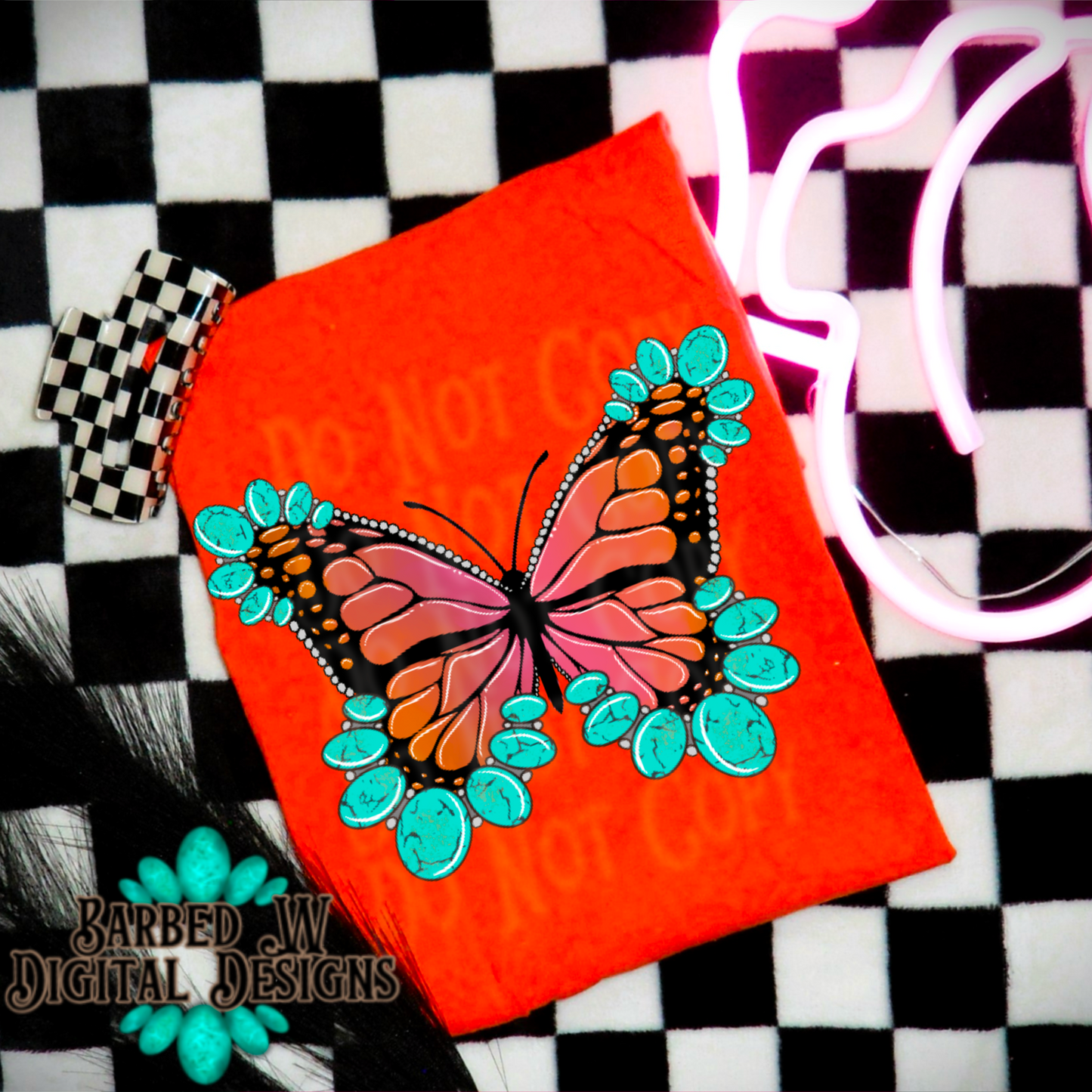 Turquoise Butterflies Png Bundle