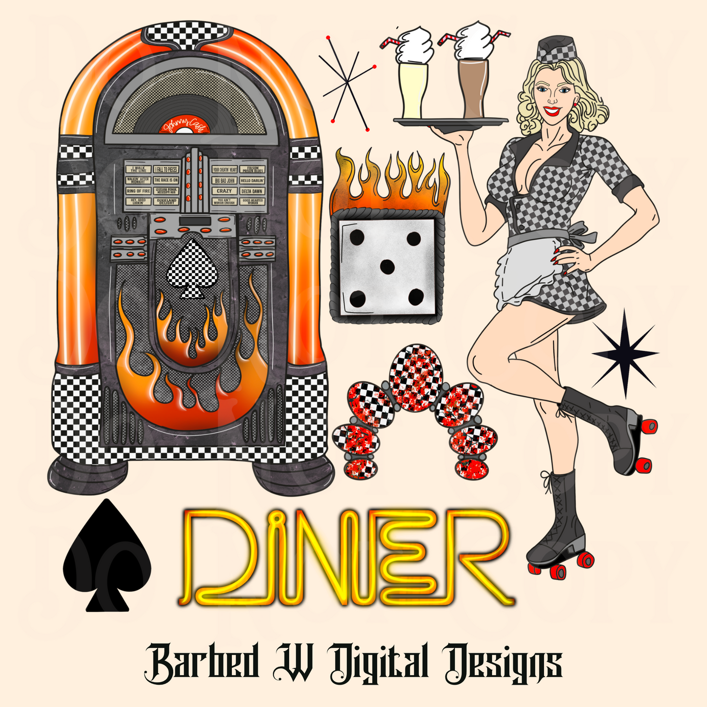 Yallternative 50’s Diner Png