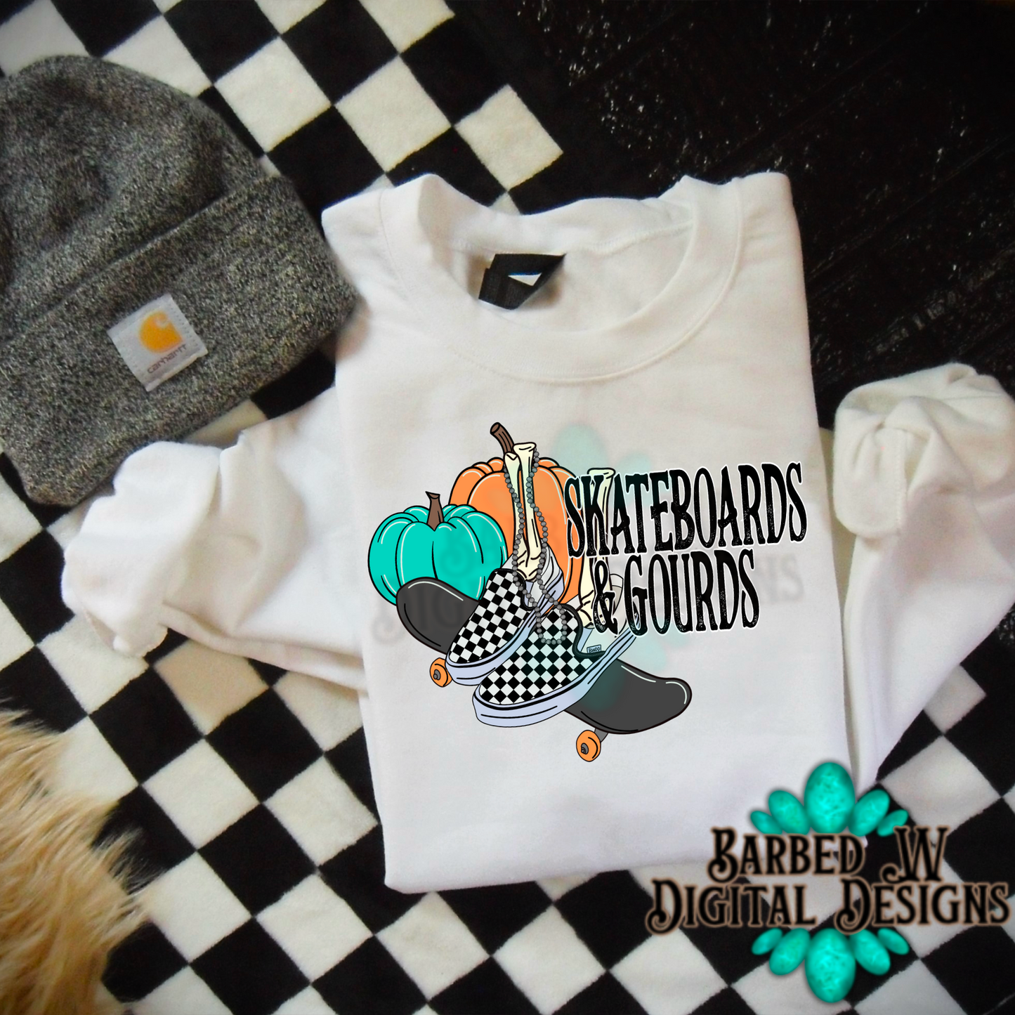 Skateboards & Gourds Png