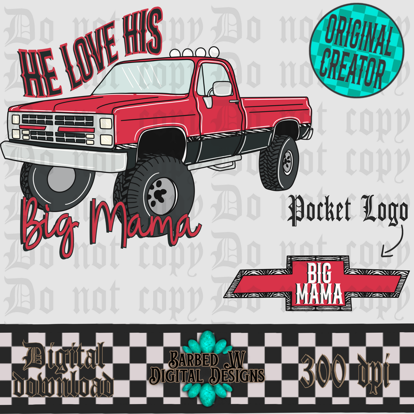 Big Mama (Red) Png