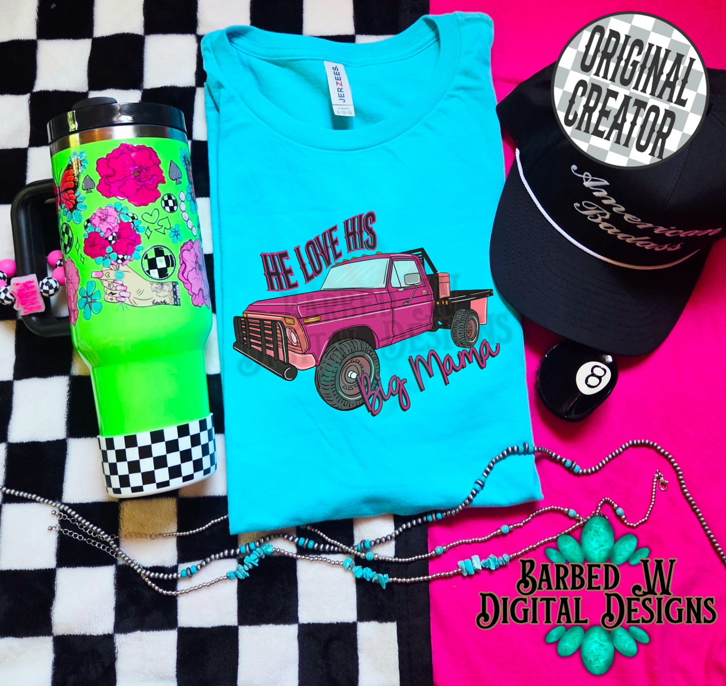 Big Mama (Pink Flatbed) Png