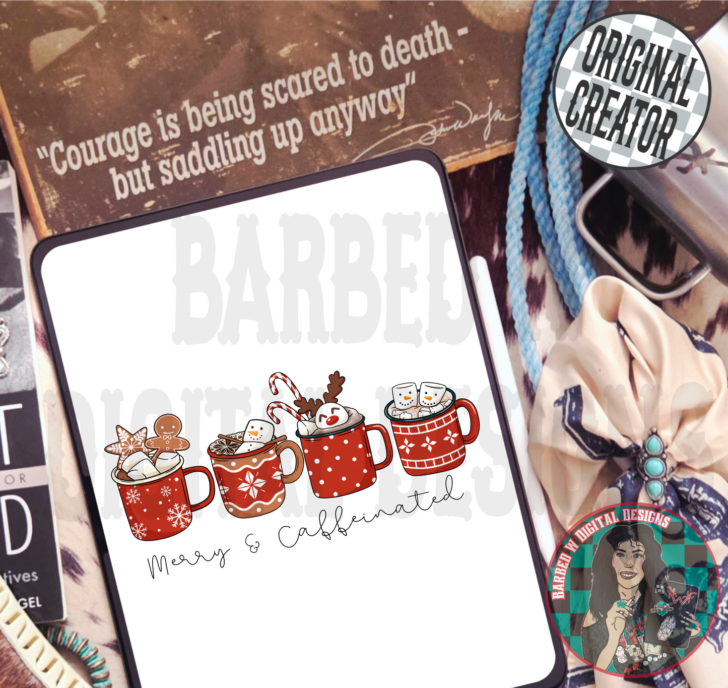 Merry & Caffeinated PNG