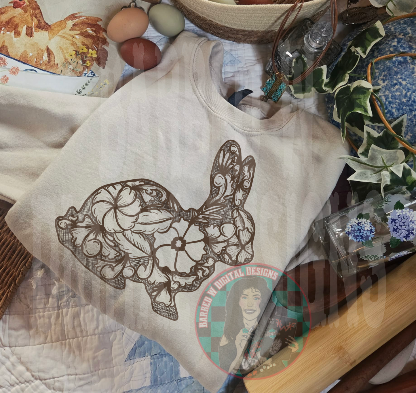 Tooled Leather Show Rabbit