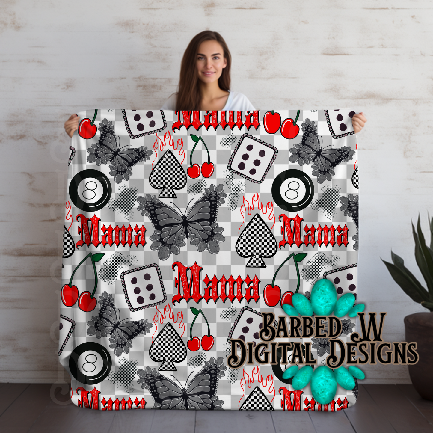 Alt Mama Seamless Pattern
