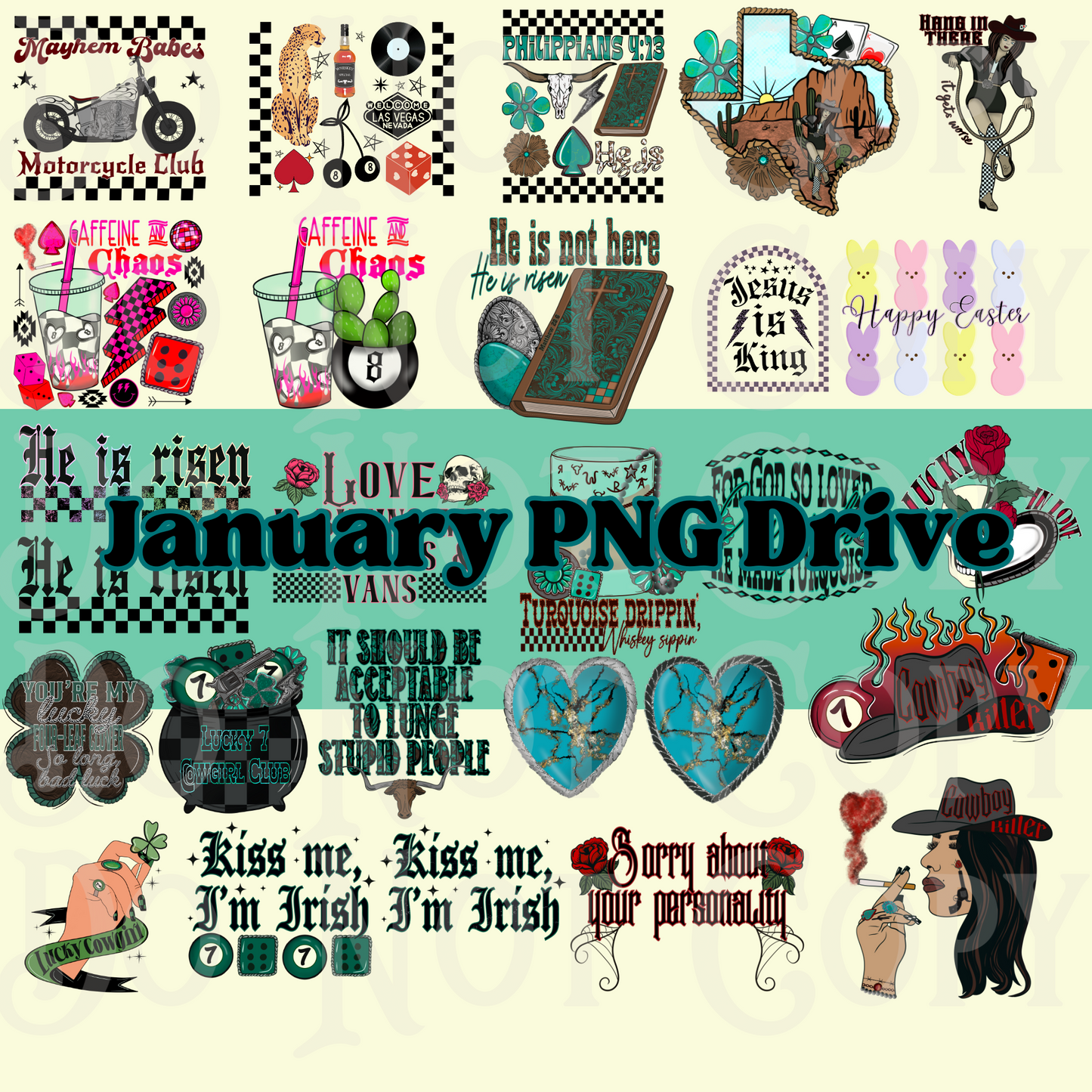 January 2025 Png Drive
