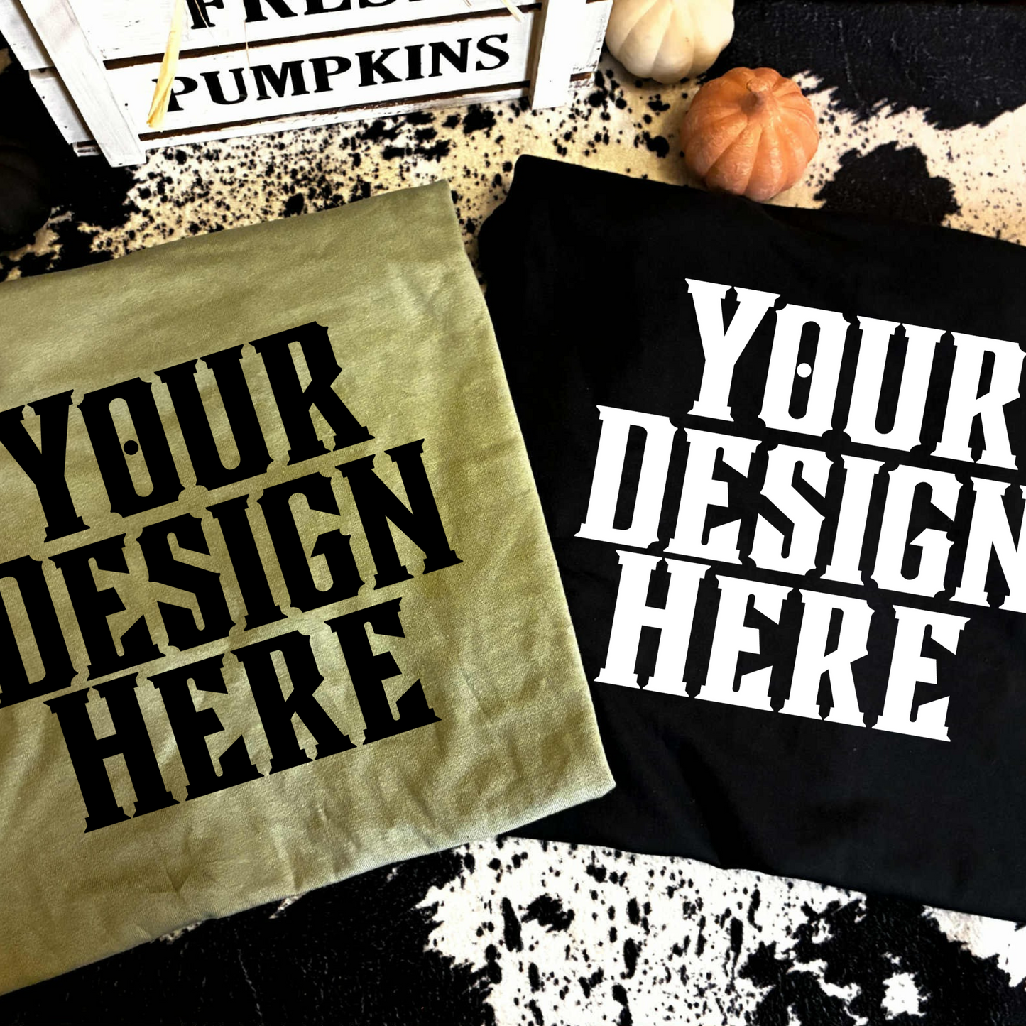Comfort Colors Western Fall T-Shirt Mockup