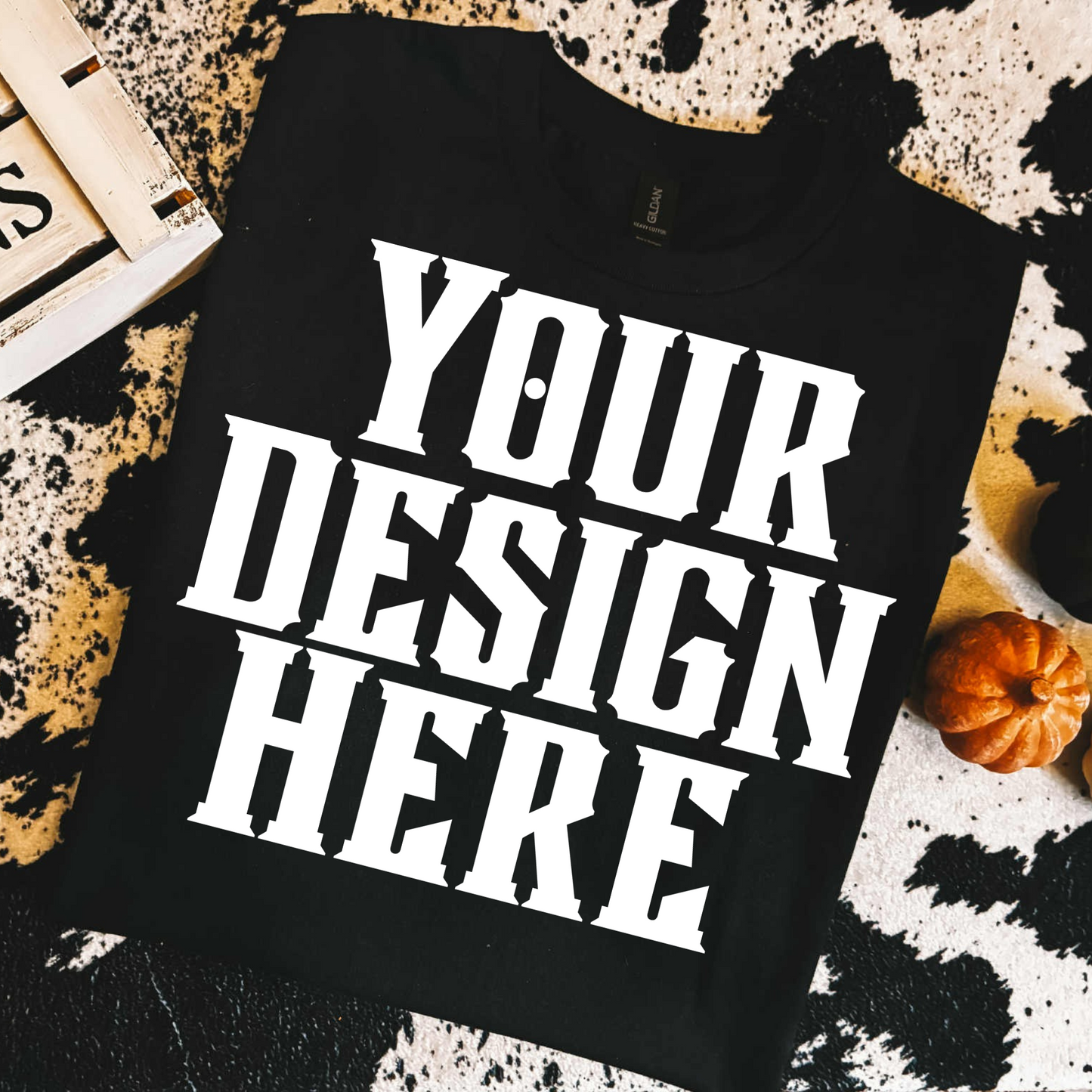 Gildan Western Fall T-Shirt Mockup