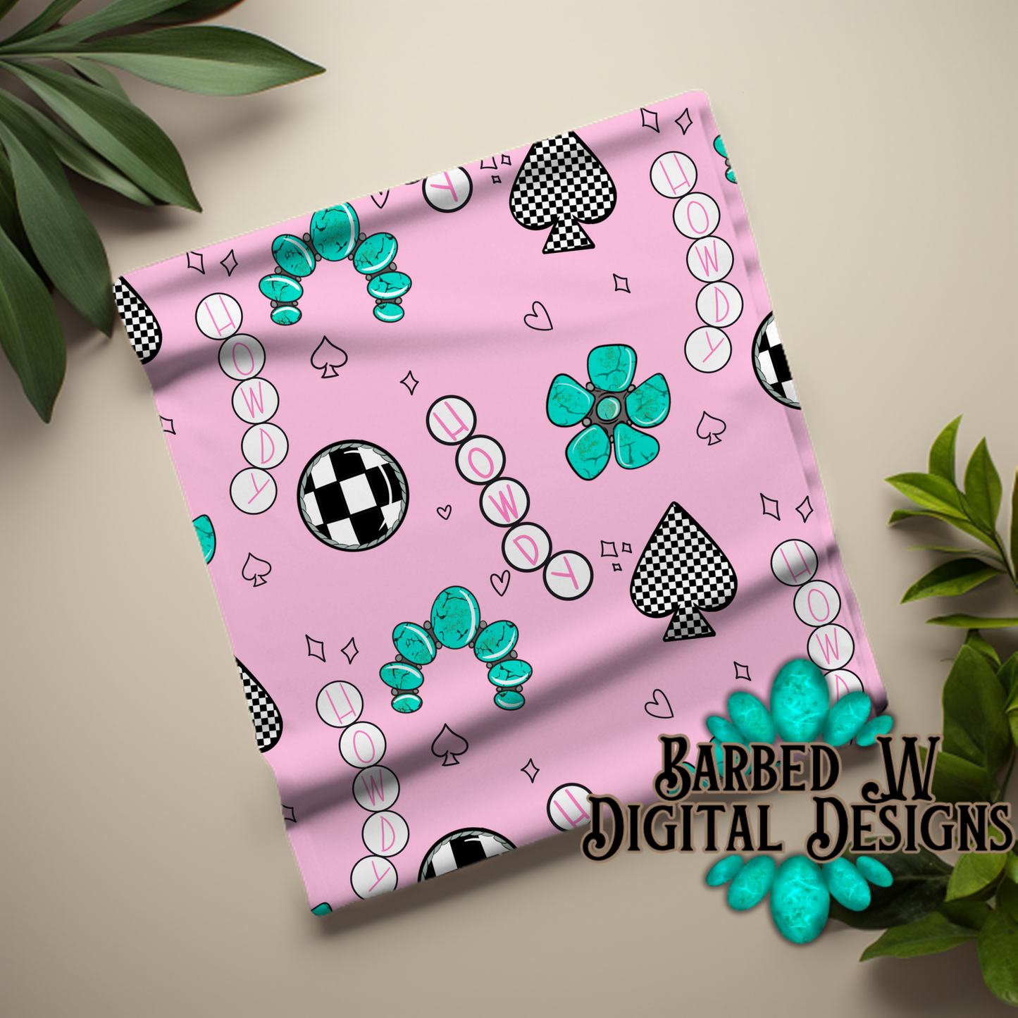 Western Spring Seamless Pattern