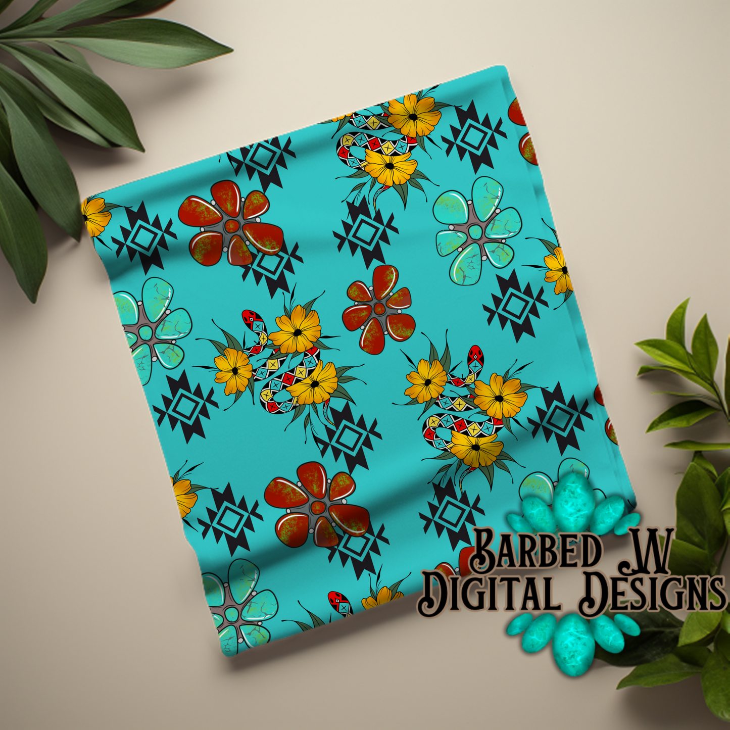 Aztec Snake Seamless Pattern