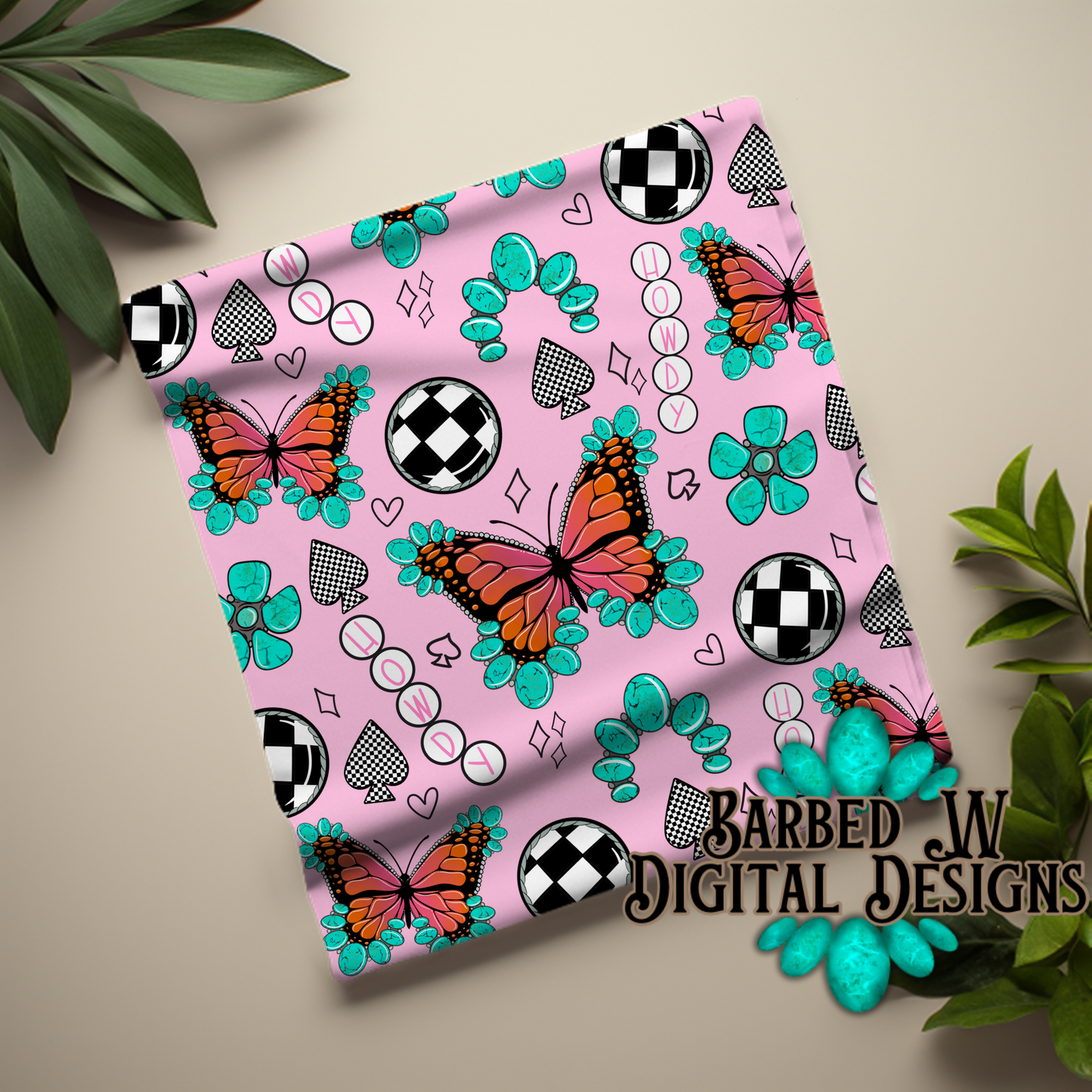 Western Spring Seamless Pattern