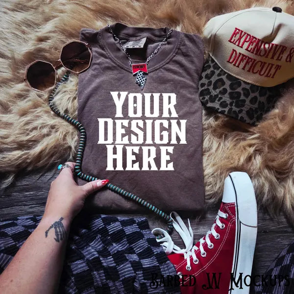 Comfort Colors Western T-Shirt Mockup