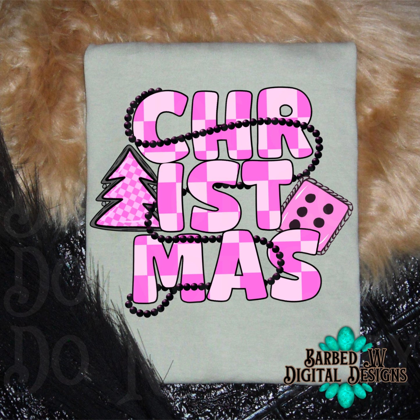 Western christmas png, Christmas png, cowgirl png, checkers png, cowgirl christmas png, pink christmas png, yallternative png, Navajo pearl