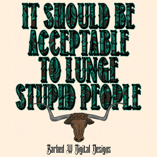 Lunge stupid people Png