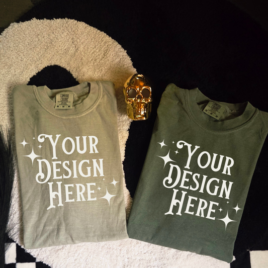 Green Comfort Colors Mockup