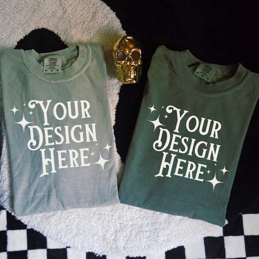 Green Comfort Colors Mockup