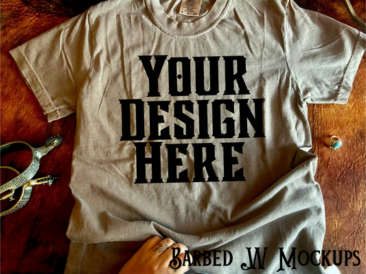 Comfort Colors Western T-Shirt Mockup