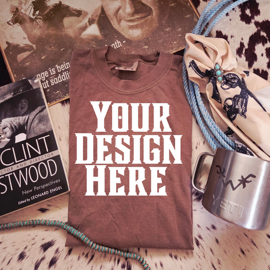 Comfort Colors Western T-Shirt Mockup