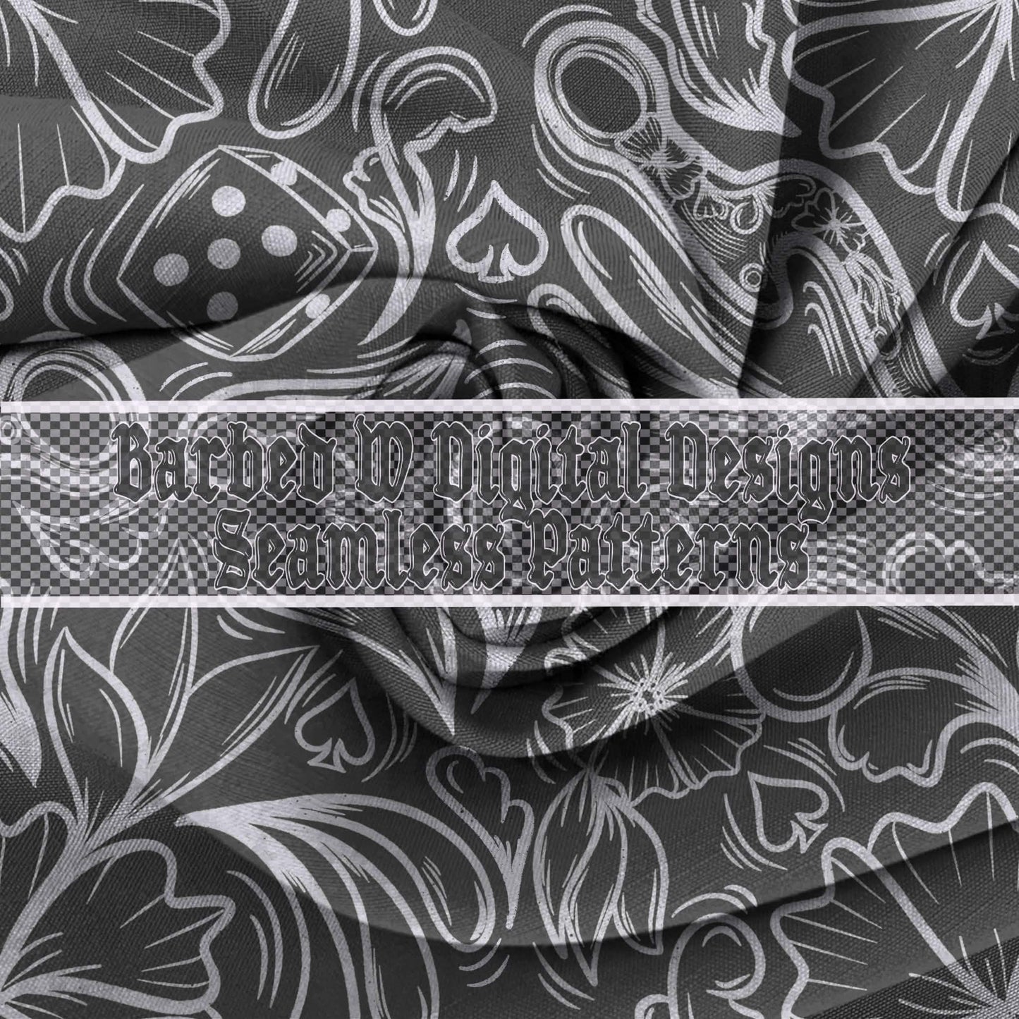 Black Tooled Pattern