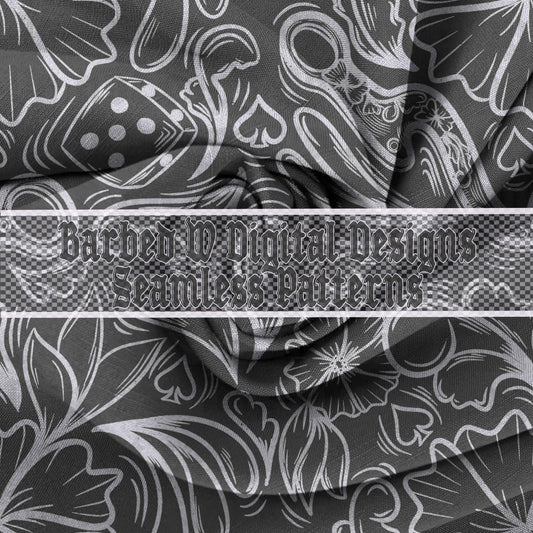 Black Tooled Pattern