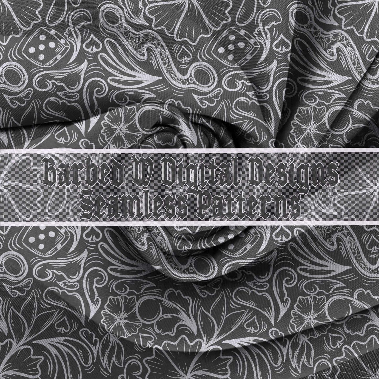 Black Tooled Pattern