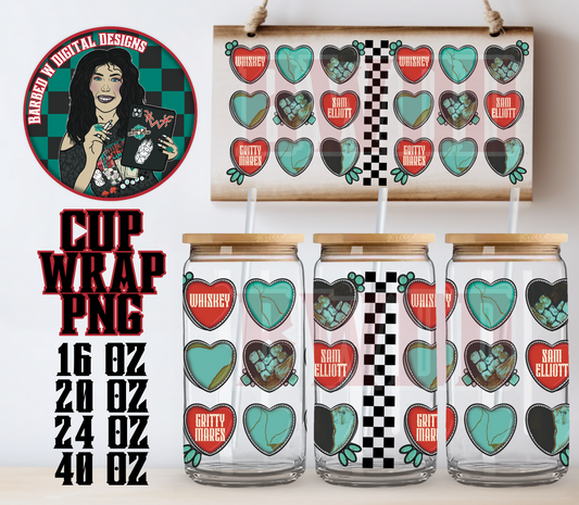 Cowgirl Love Day Cup Wrap