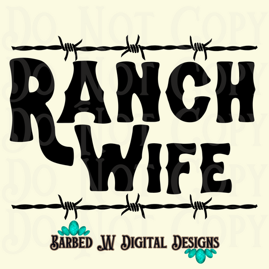 Ranch wife png, wife png, farm wife png, barbed wire png, wifey png, western png, trendy png, png file, rancher png