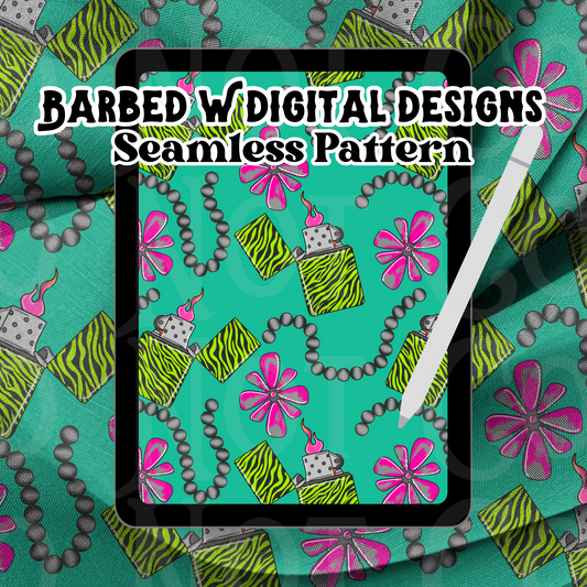 Light My Fire Seamless Pattern