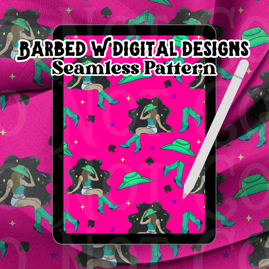 Chasing Stardust Seamless Pattern