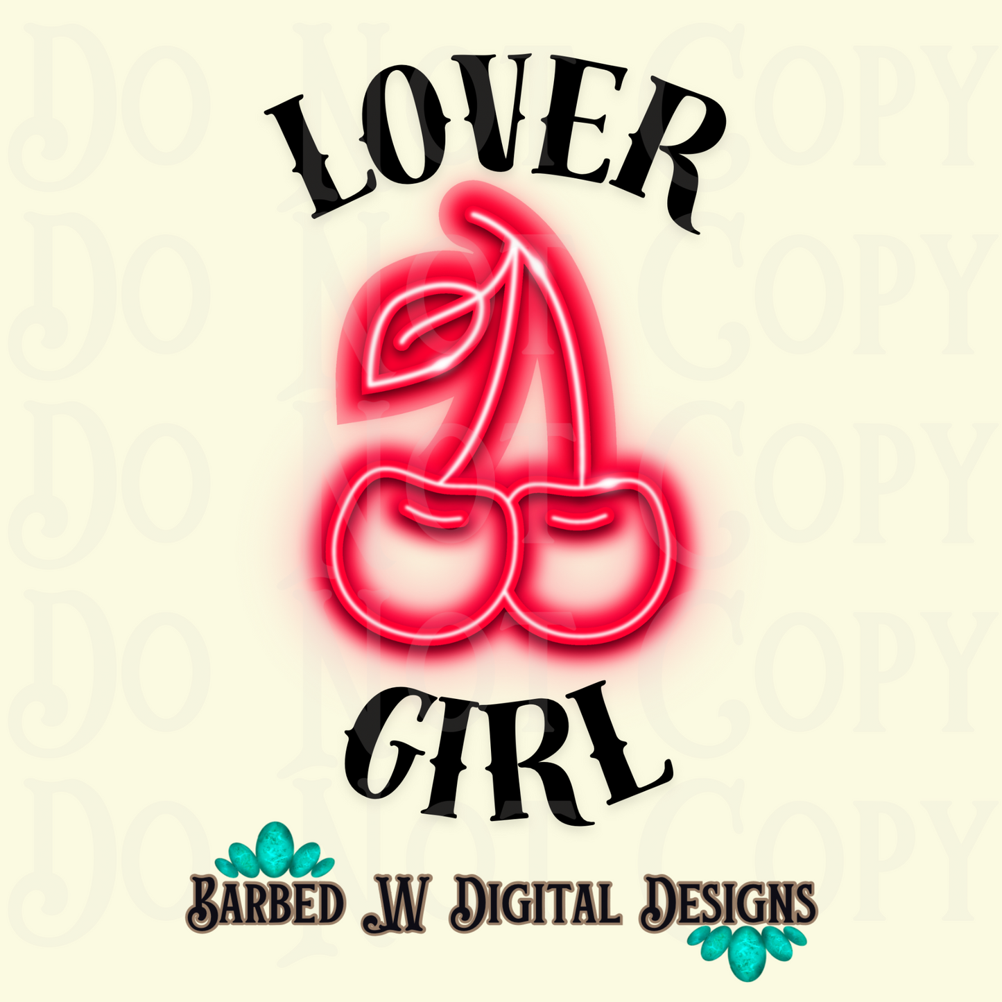 lover girl png, cherries png, yallternative png, neon png, valentines png, alternative png, trendy png, retro png, black letter png