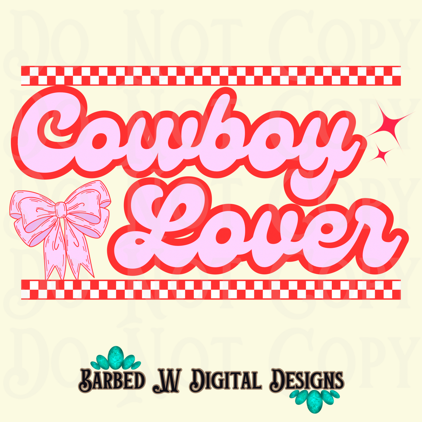 cowboy lover png, checkers png, groovy png, groovy text png, valentines png, cowboy png, coquette png, bow png, western png, cowgirl png,