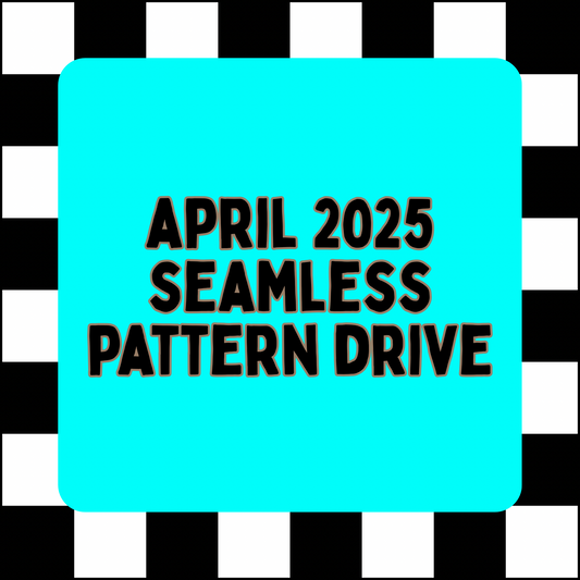 April 2025 Seamless Pattern Drive