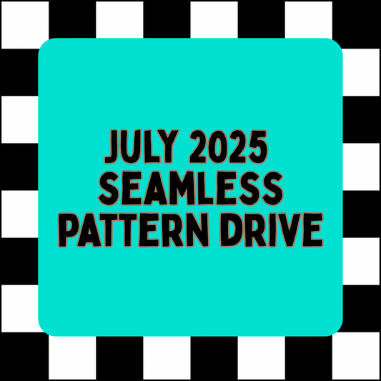July 2025 Seamless Pattern Drive