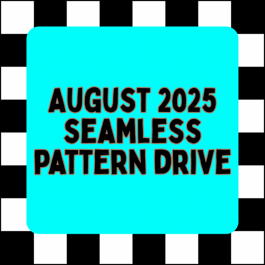 August 2025 Seamless Pattern Drive