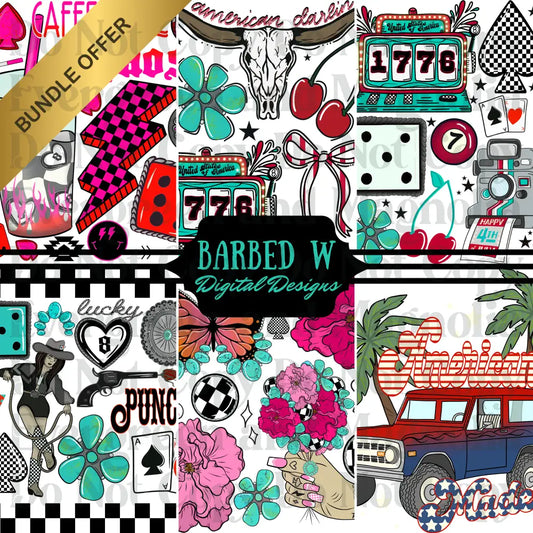 BUNDLE 2 (Barbed W Digital Designs)