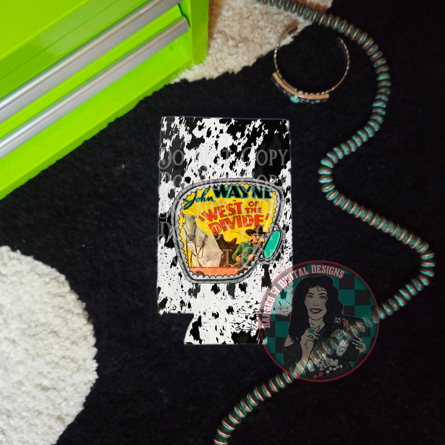 West Of The Divide Koozie