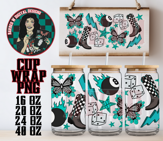 Turquoise Obsessed Cup Wrap