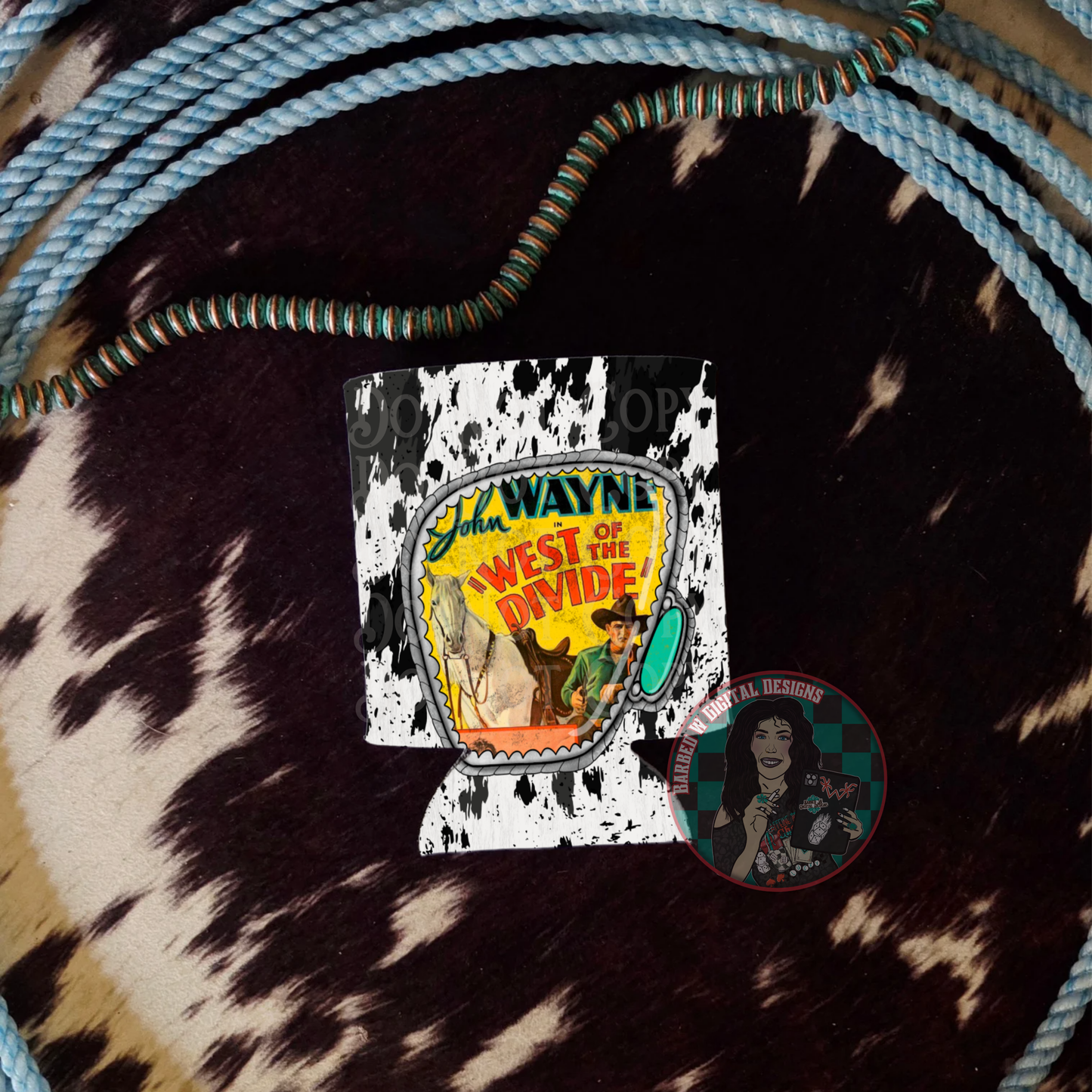 West Of The Divide Koozie